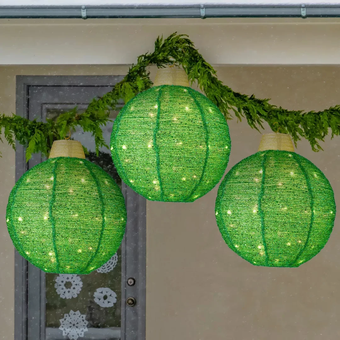 Esfera Enfeites de Natal para áreas externas e internas - 180 luzes LED - 8 funções de iluminação