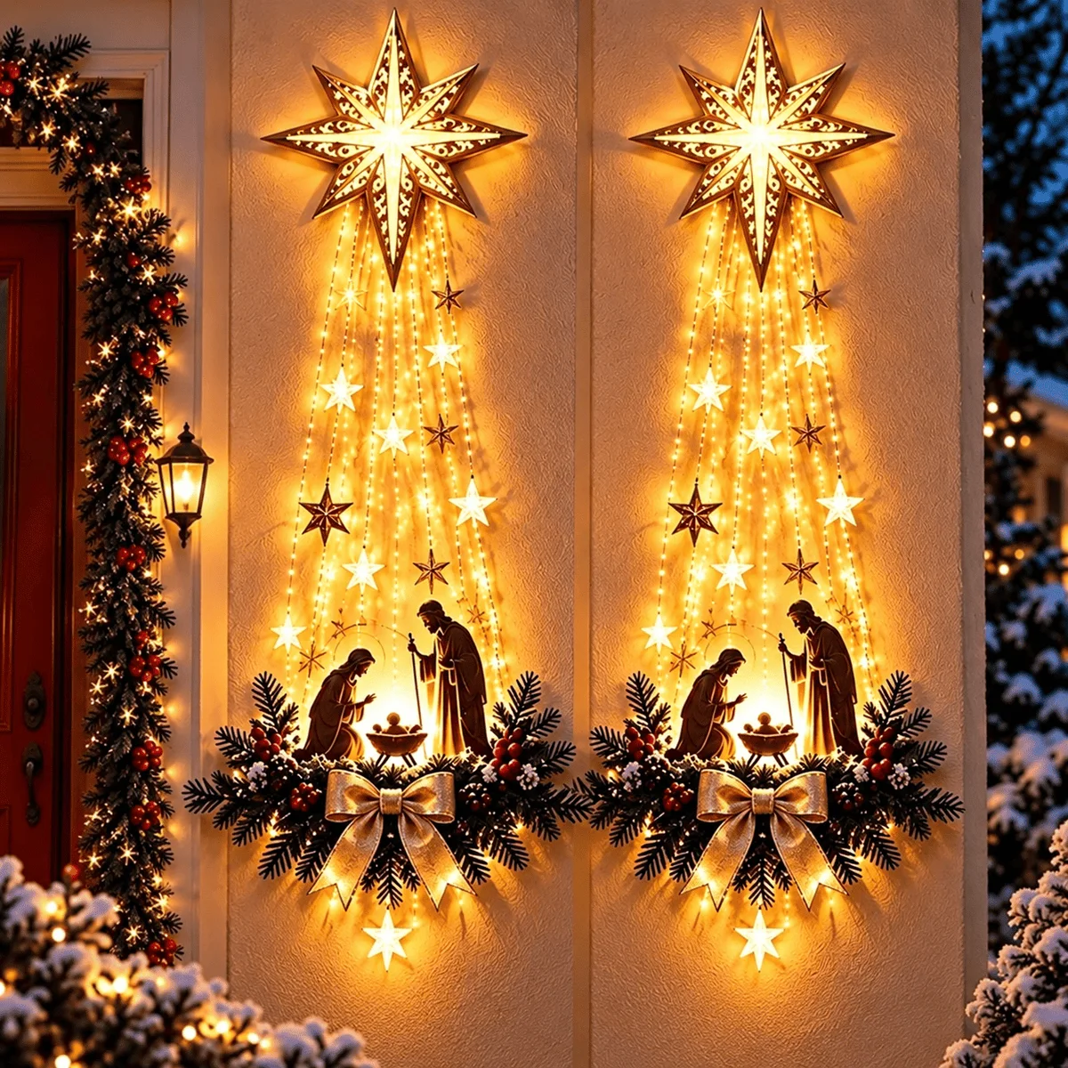 Decoração de Parede Presépio Iluminado – Estrela de Belém