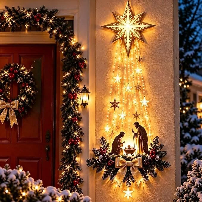 Decoração de Parede Presépio Iluminado – Estrela de Belém