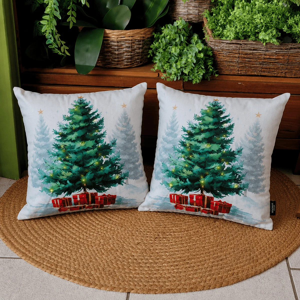 Almofadas Natalinas com LED 45cm – Decoração de Natal