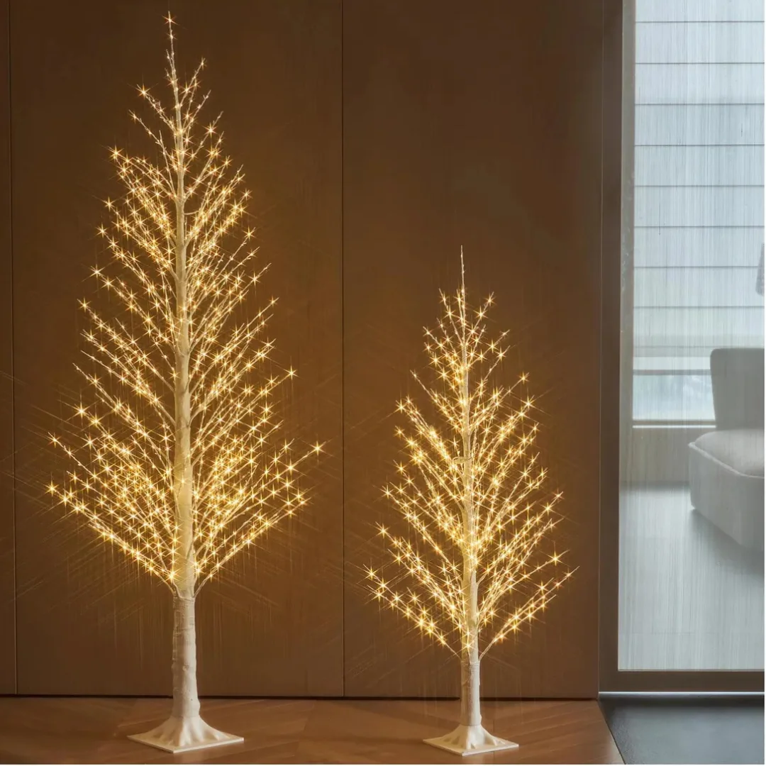 Conjunto de Luzes LED Fadas Brancas 1.80m, 1.20m, 1m, 450 LEDs - 3 em 1