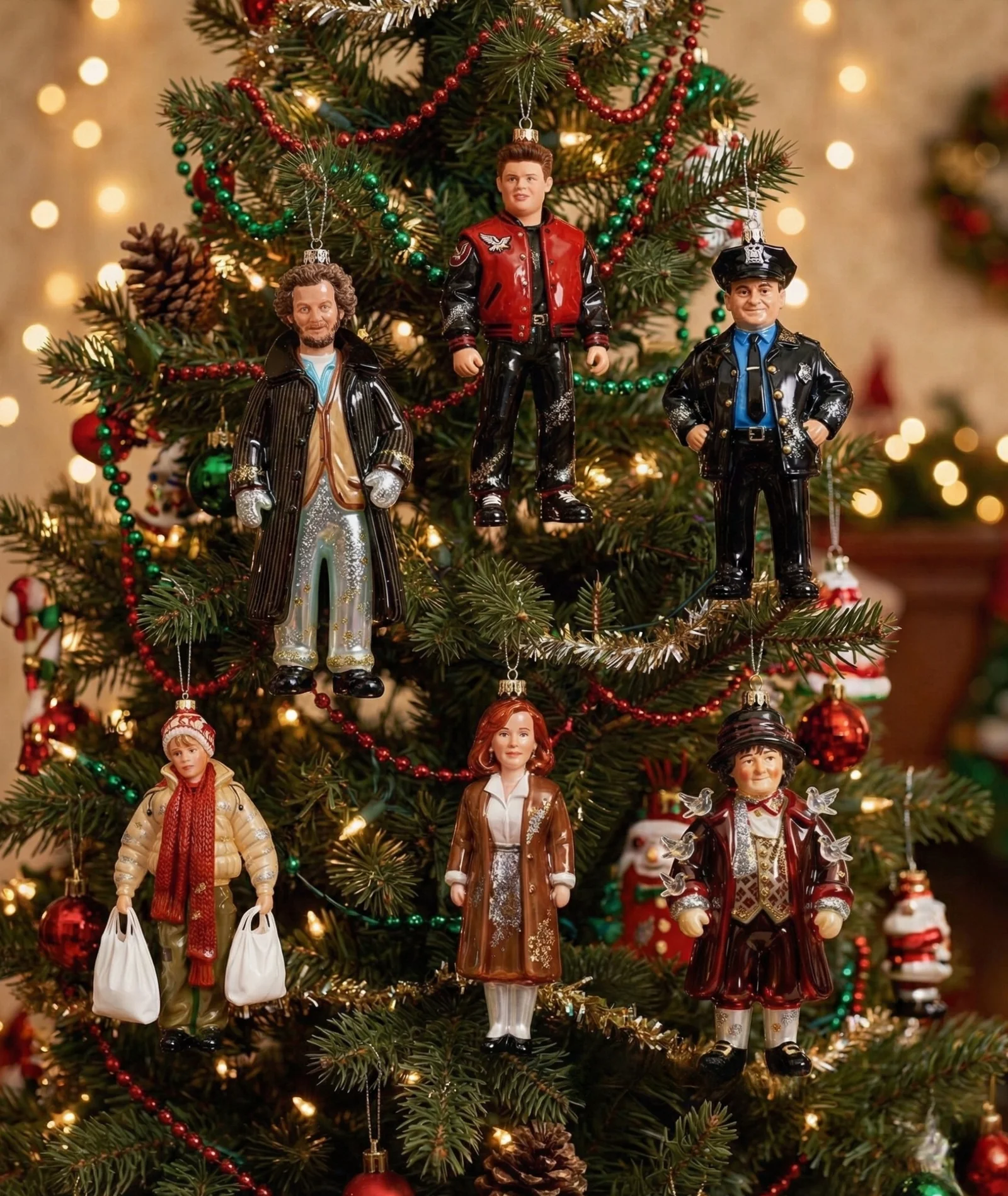 Enfeites de Natal Esqueceram de Mim – Kit com 6 personagens colecionáveis